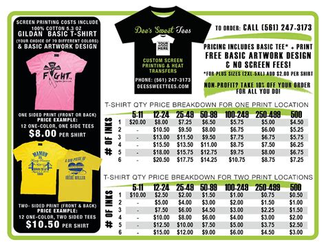 Affordable Sublimation Printing: Check Our Price List Now!